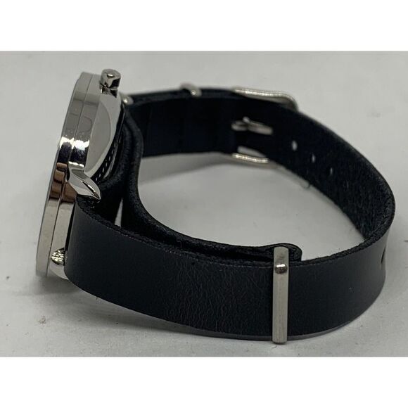 Skagen SKW2358 Hagen Women's Black Leather Analog White Dial Quartz Watch HK770 - Picture 8 of 11